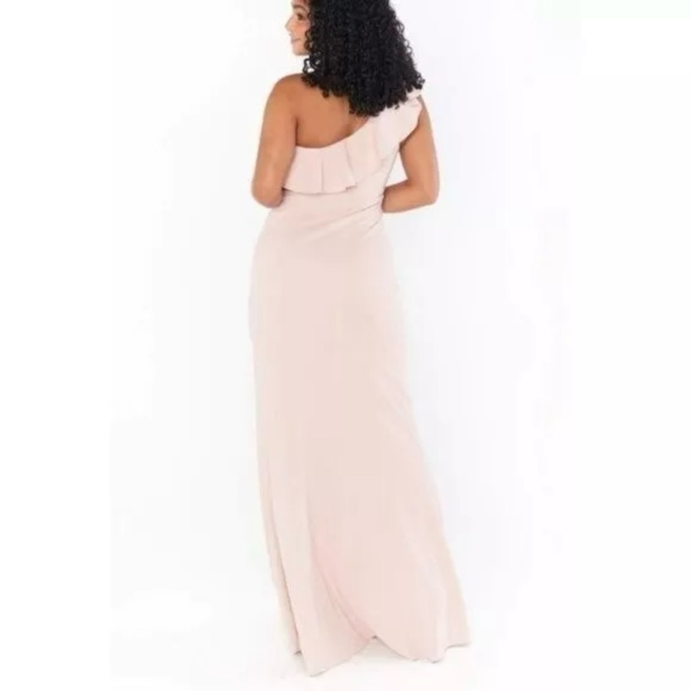 Show Me Your Mumu Florentine One Shoulder Dusty Blush Stretch Dress - Small NWT - Picture 4 of 4